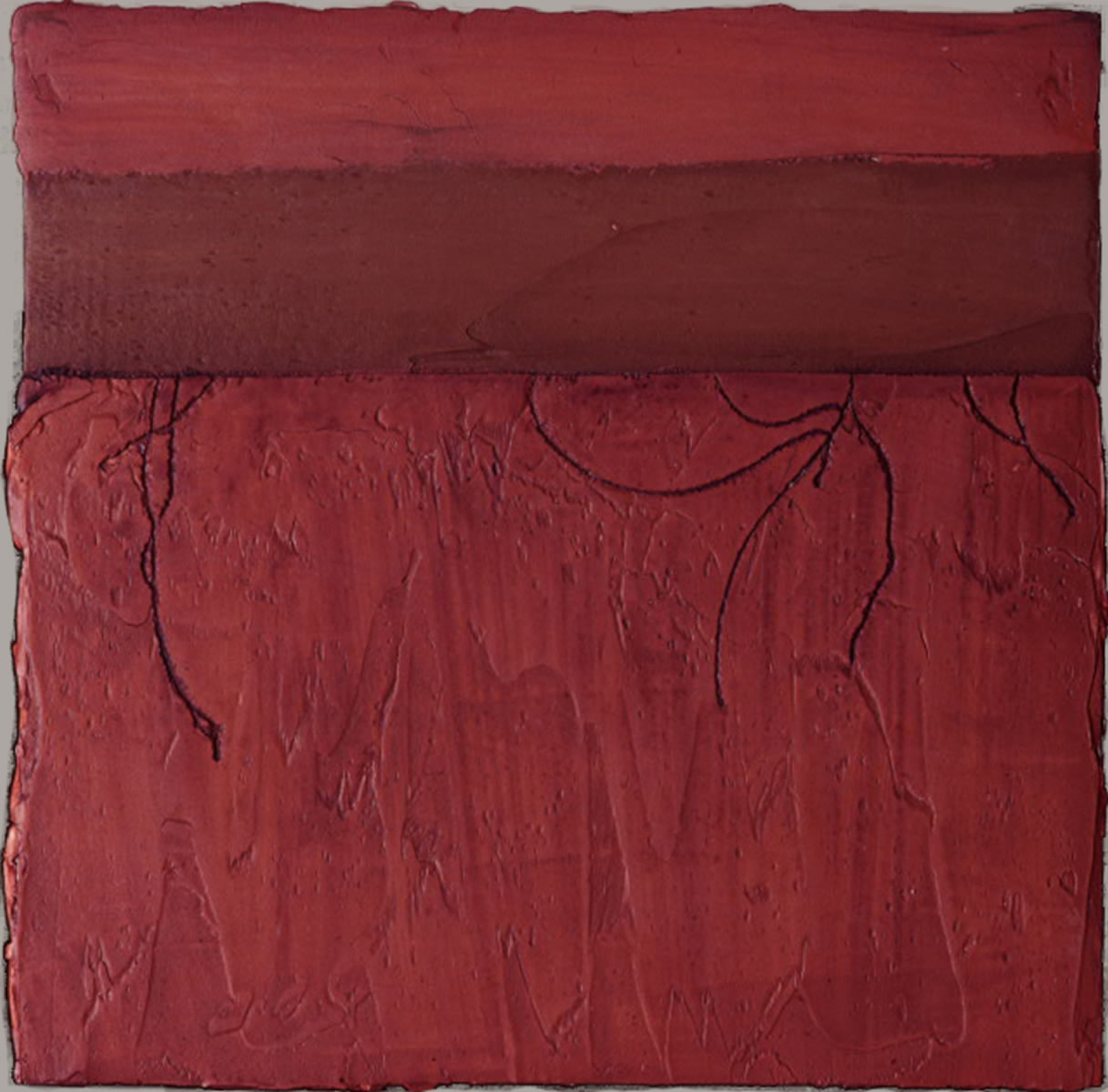 "Badlands" | 12"x12" | mixed media | 1995